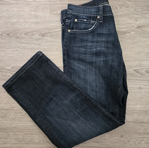 Mens 7 For All Mankind Straight Jeans - Picture 3 of 6